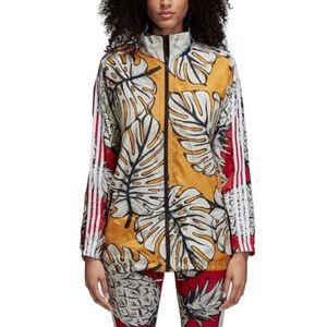 adidas x farm yellow palm windbreaker jacket